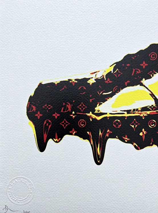 Death NYC - Sneakers Nike - limitovaná edice s certifikátem, 45x32cm