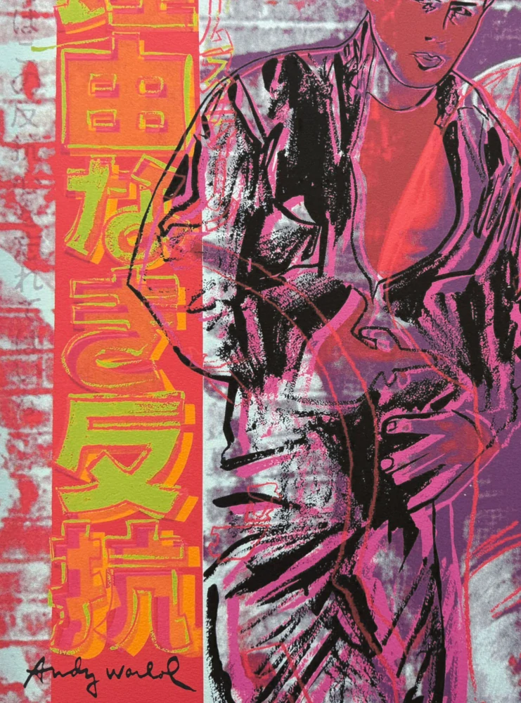 Andy Warhol - James Dean 53/2400 - 60x60cm, limitovaná edice CMOA s certifikátem