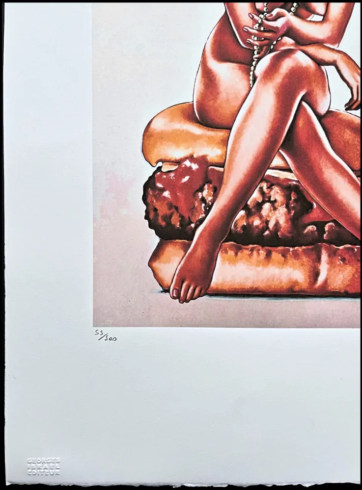 Mel Ramos - Vernaburger 55/500 - limitovaná edice, 38x57 cm 