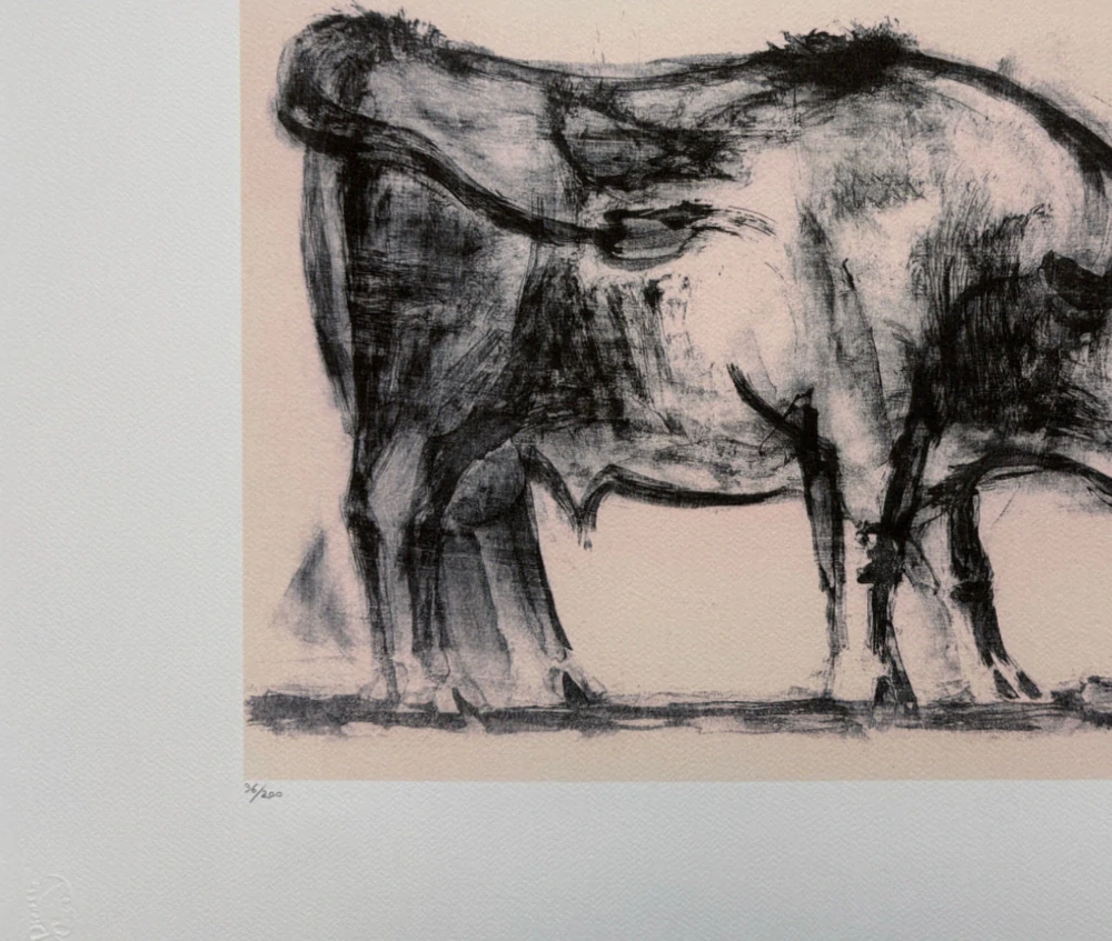 Pablo Picasso - The bull. State I 36/200 - signováno, s certifikátem, 70x50 cm