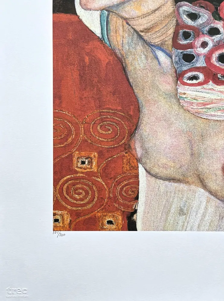 Gustav Klimt - Judith II 101/200 - signováno, s certifikátem, 50x70 cm