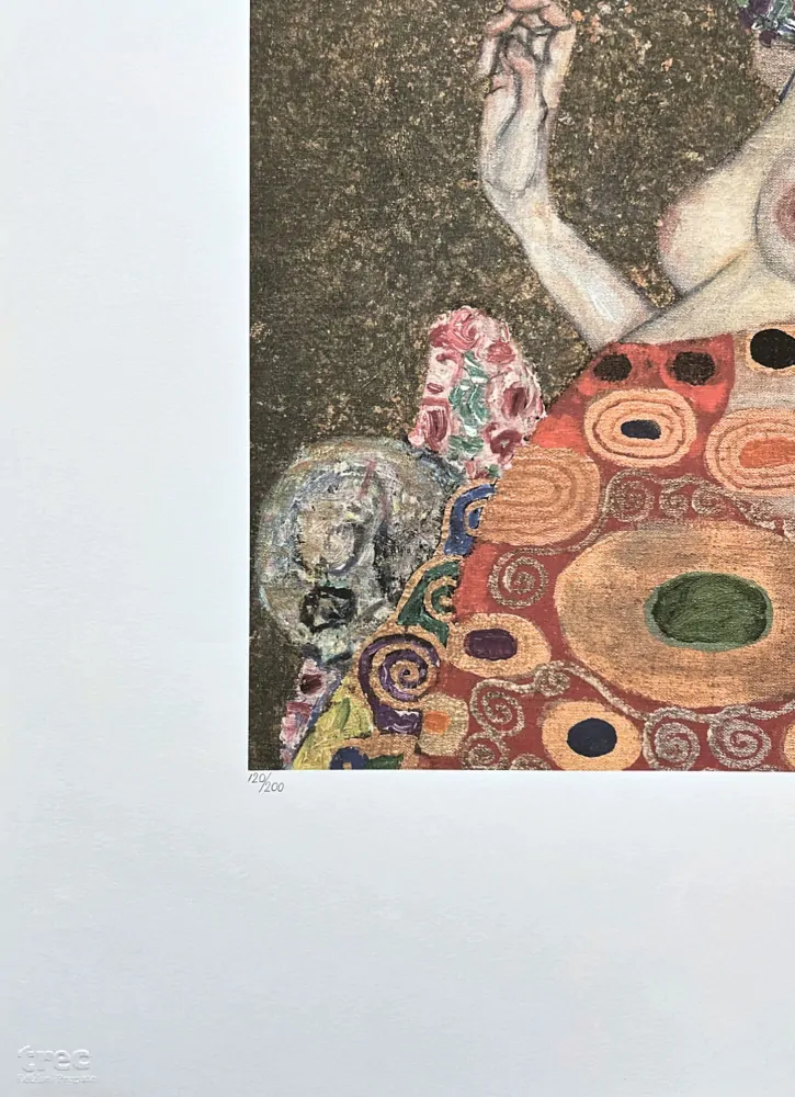 Gustav Klimt - Espoire II 120/200 - signováno, s certifikátem, 50x70 cm