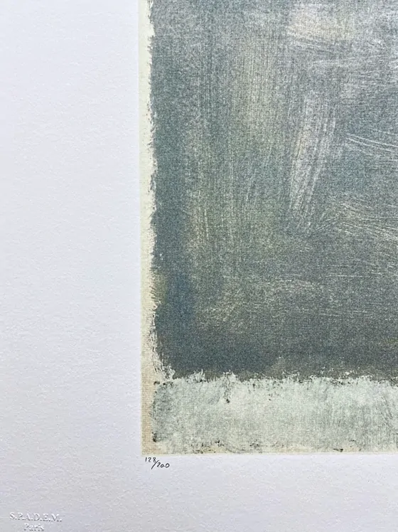 Mark Rothko - Untitled grey x/200 - signováno, s certifikátem, 50x65 cm