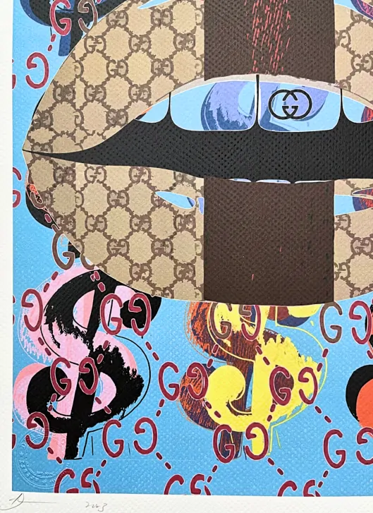 Death NYC - The Kiss a Gucci - limitovaná edice s certifikátem, 32x45cm
