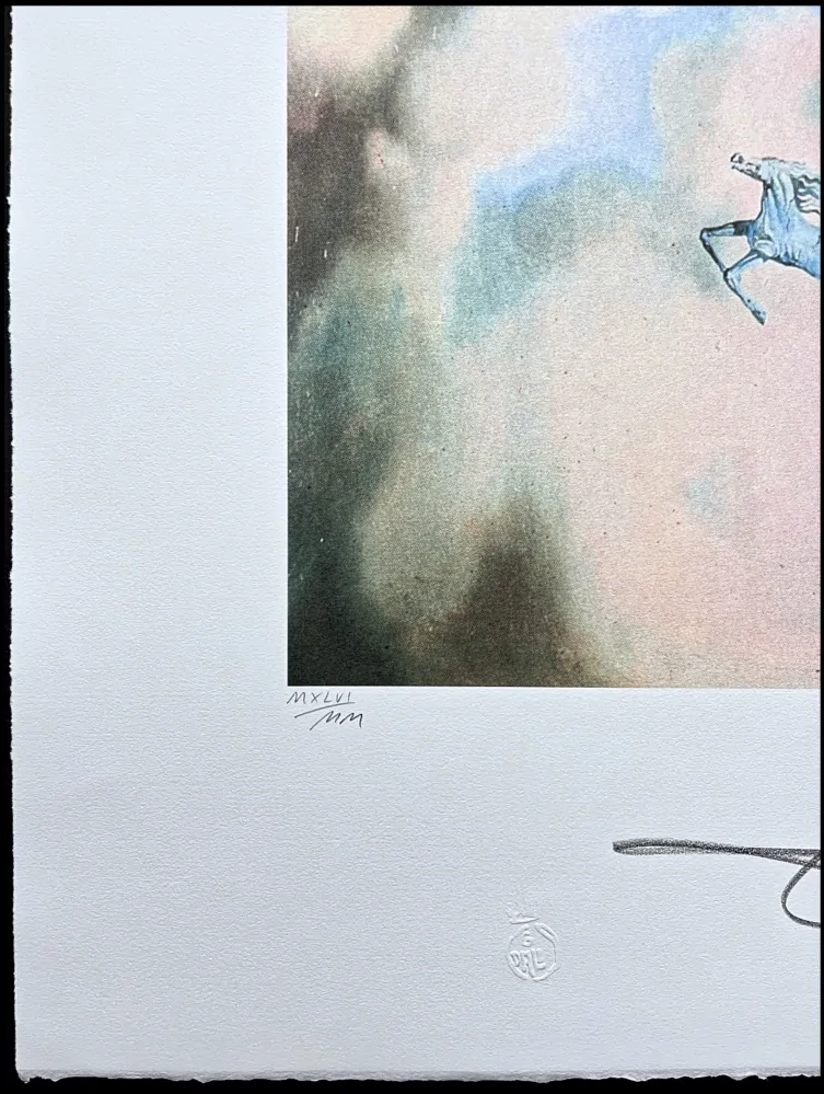 Salvador Dalí - Morning Ossification of the Cypress - signováno, limitovaná edice, 50x66cm