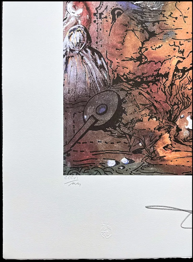 Salvador Dalí - Femme voilée avec un turban - signováno, limitovaná edice, 50x66cm