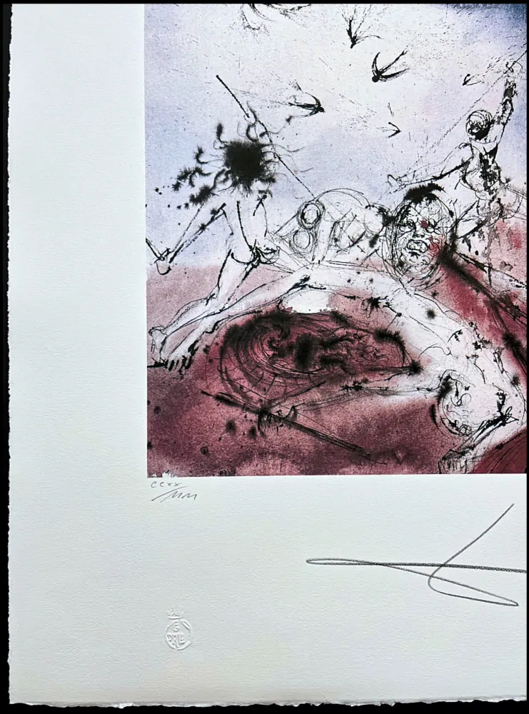 Salvador Dalí - Polyphéme - signováno, limitovaná edice, 50x66cm