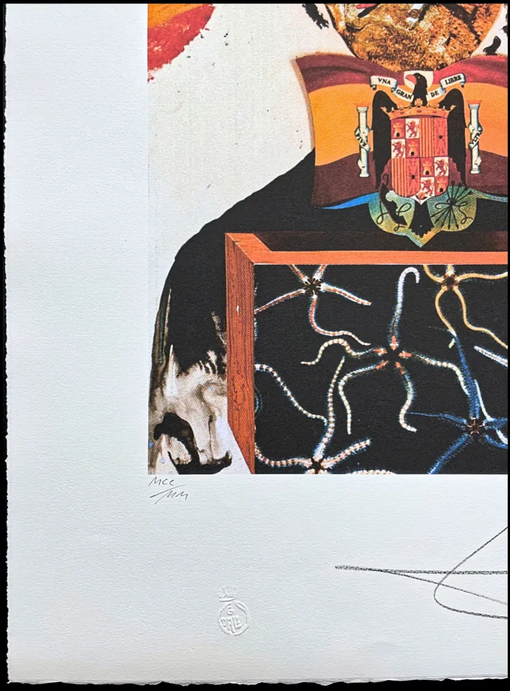 Salvador Dalí - Figure with Flag - signováno, limitovaná edice, 50x66cm