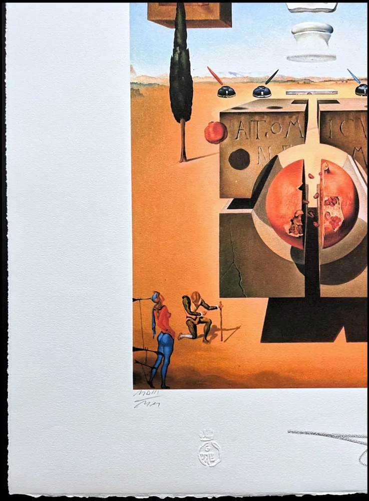 Salvador Dalí - Dematerialization Near the Nose of Nero - signováno, limitovaná edice, 50x66cm