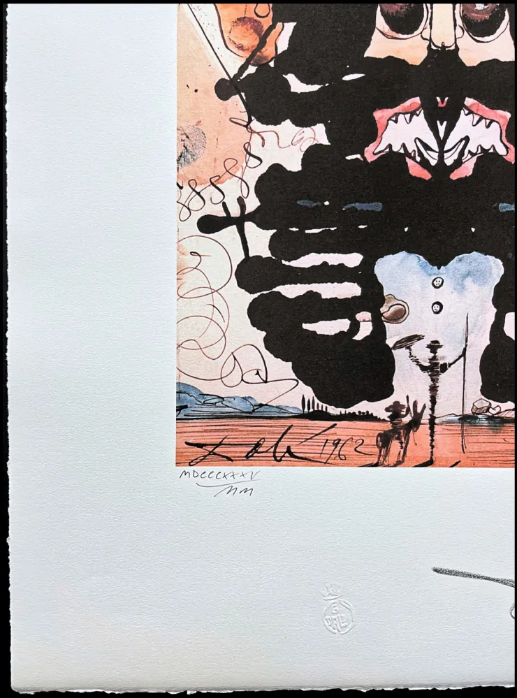 Salvador Dalí - Don Quixote - signováno, limitovaná edice, 50x66cm