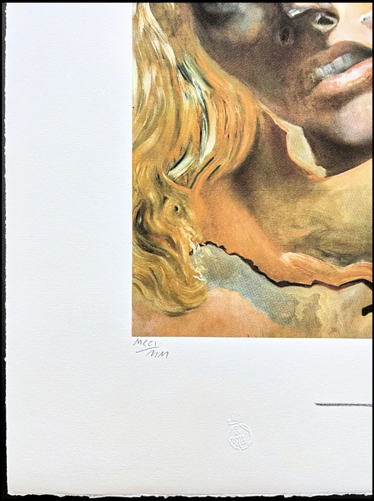 Salvador Dalí - Exploded Head - signováno, limitovaná edice, 50x66cm