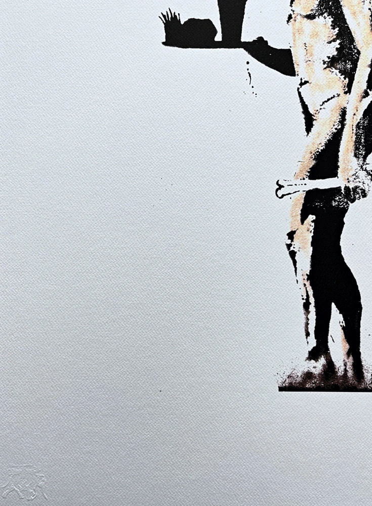 Banksy - Fast Food Neanderthal 81/150 - číslovaná edice s certifikátem, 50x70cm