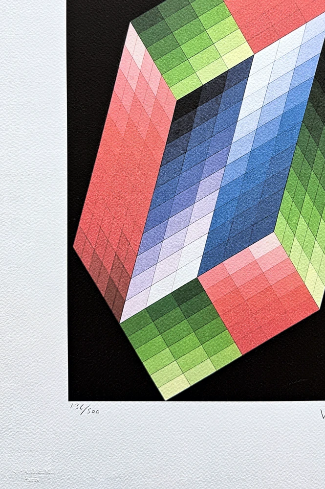 Victor Vasarely - Torony - limitovaná edice s certifikátem