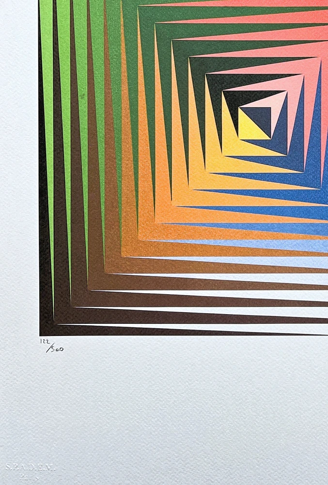 Victor Vasarely - Vonal Prim - limitovaná edice s certifikátem