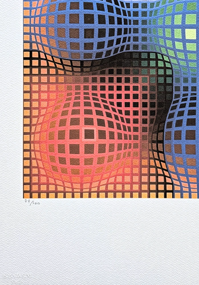 Victor Vasarely - Vega Arny - 77/500 - limitovaná edice s certifikátem
