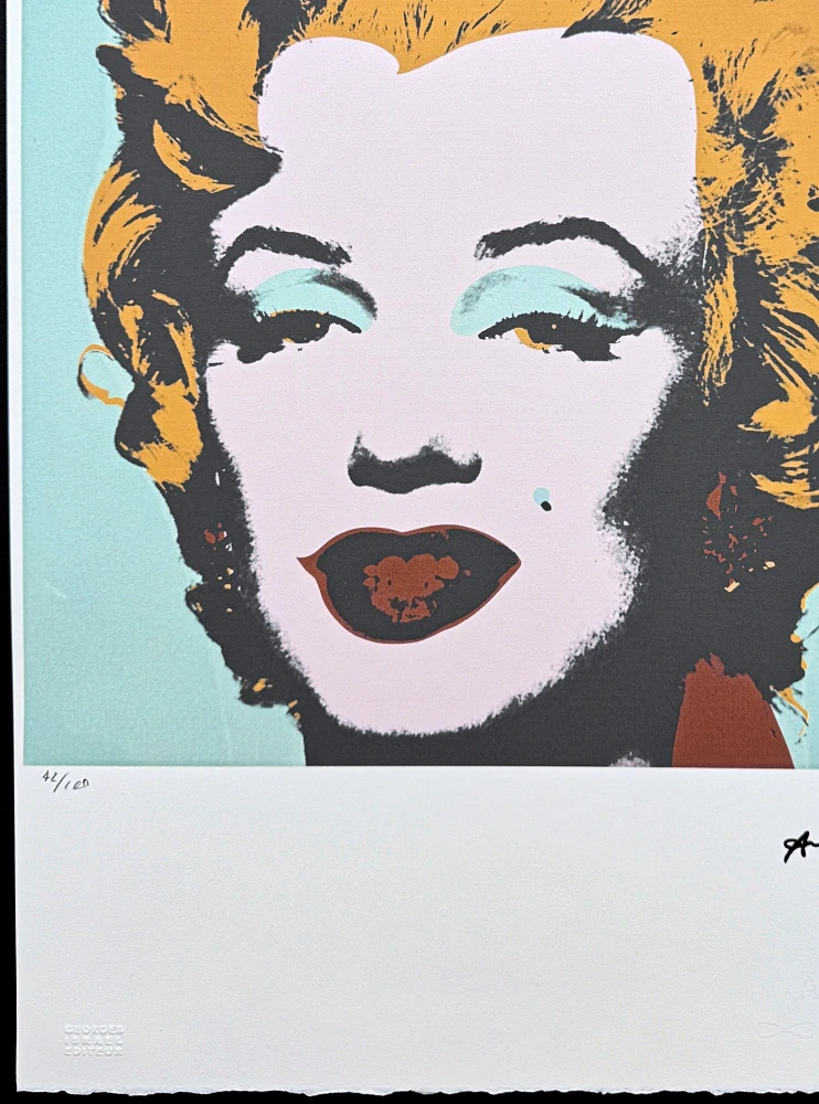 Andy Warhol - Marilyn Monroe světle zelená 42/100 - edice Leo Castelli s certifikátem