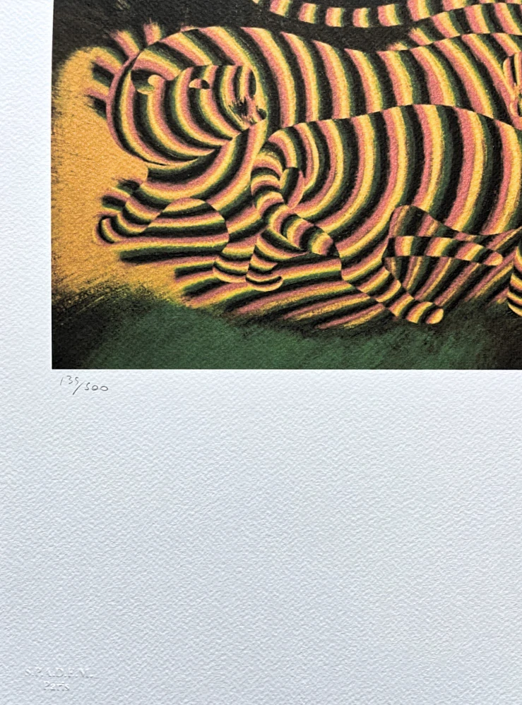 Victor Vasarely - Two Tigers - limitovaná edice s certifikátem