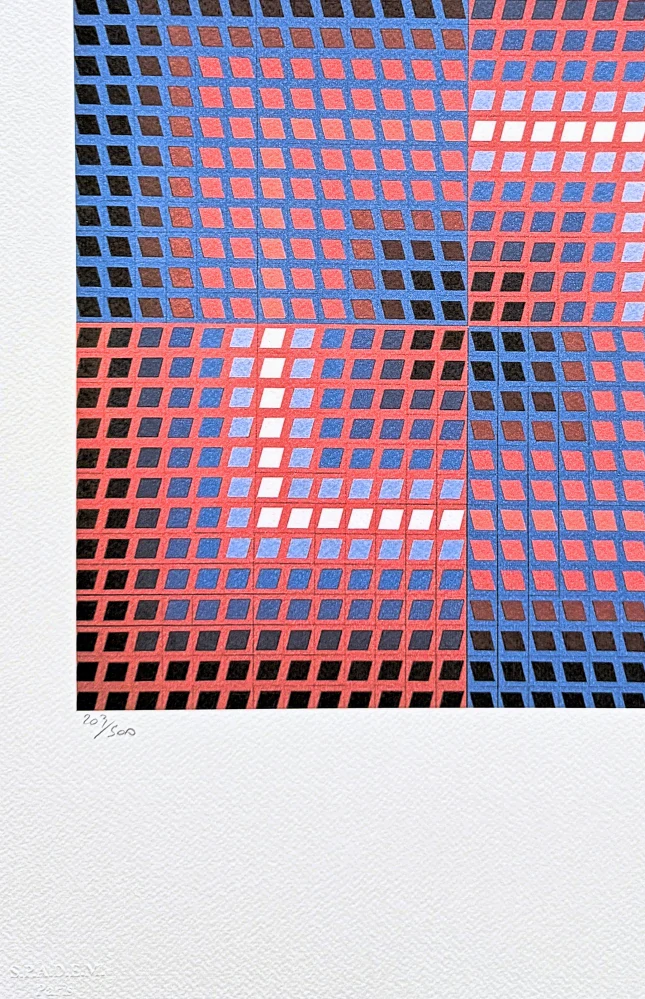 Victor Vasarely - Quasar C - 203/500 -limitovaná edice s certifikátem
