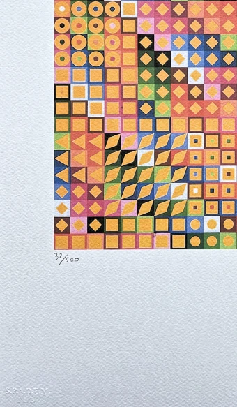 Victor Vasarely - Orion M.C - limitovaná edice s certifikátem