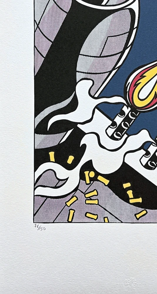 Roy Lichtenstein - As I Opened Fire I - signováno, 35x50cm, limitovaná edice 78/150