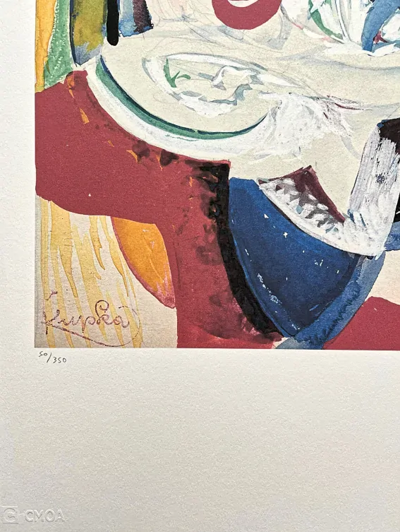 František Kupka - Colorful composition 50/350 - limitovaná edice s certifikátem, 50x70cm