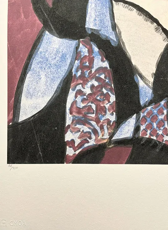 František Kupka - Dvoubarevná fuga 86/350 - limitovaná edice s certifikátem, 50x70cm