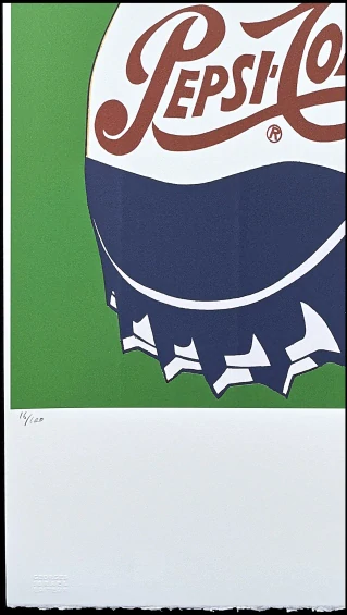Andy Warhol - Pepsi-Cola zelená 16/100 - edice Leo Castelli s certifikátem