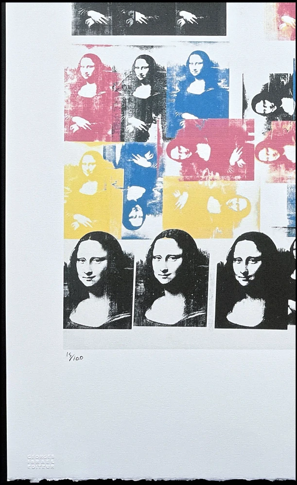 Andy Warhol - Colored Mona Lisa 15/100 - edice Leo Castelli s certifikátem