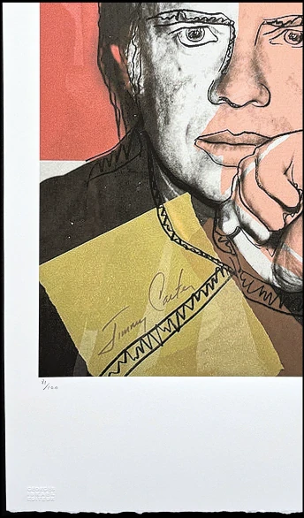 Andy Warhol - Jimmy Carter x/100 - edice Leo Castelli s certifikátem