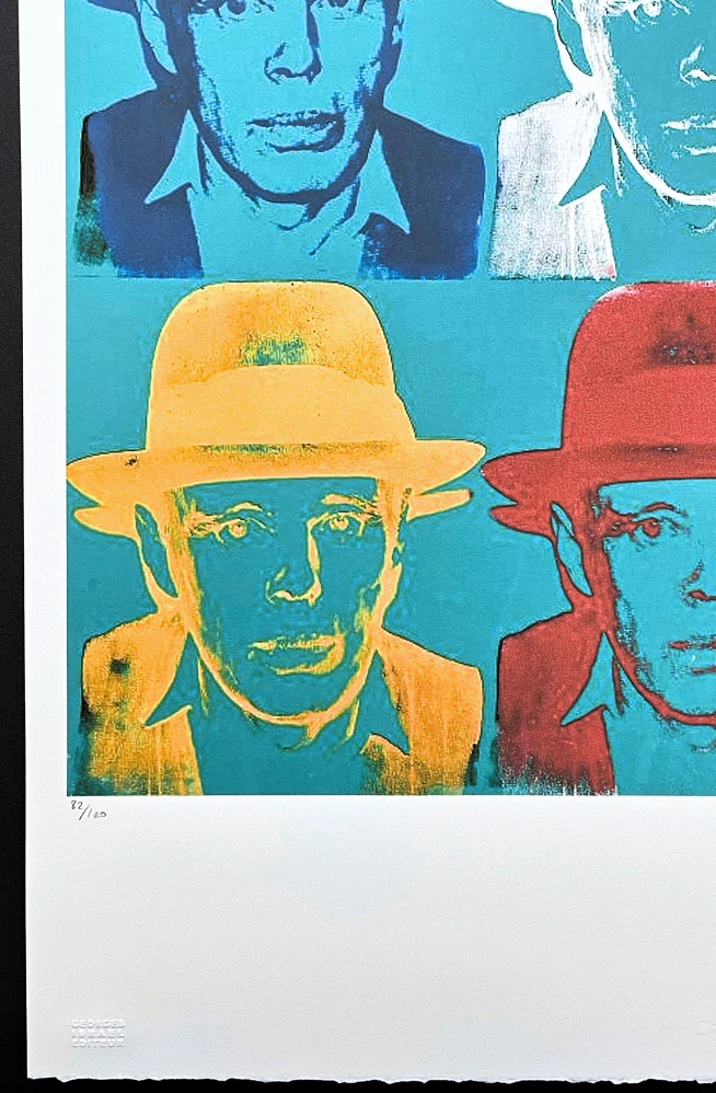 Andy Warhol - 4x Joseph Beuys x/100 - edice Leo Castelli s certifikátem