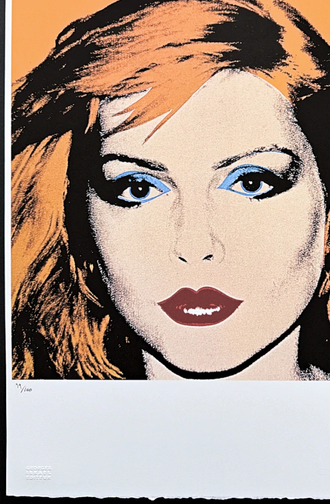 Andy Warhol - Debbie Harry oranžová 99/100 - edice Leo Castelli s certifikátem