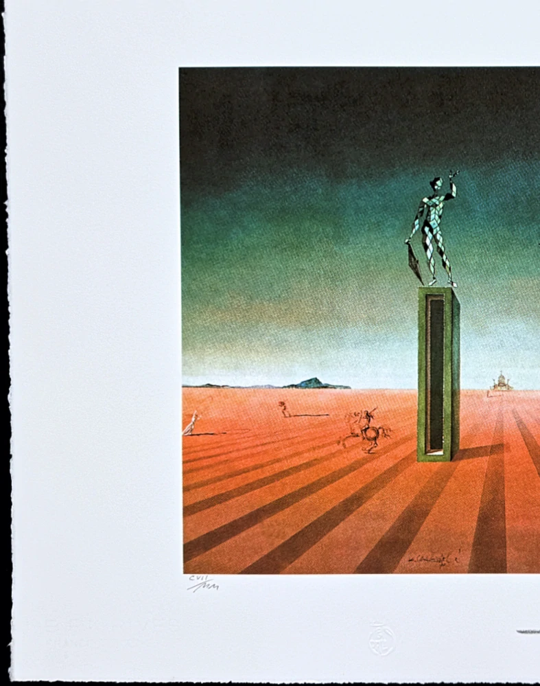 Salvador Dalí- Composition two Harlequins - signováno, limitovaná edice, 66x50cm