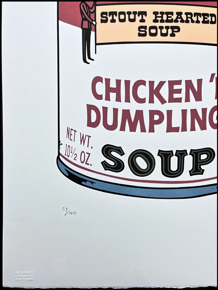 Andy Warhol - Campbell's Soup Chicken'n Dumplings 55/100 - edice Leo Castelli s certifikátem
