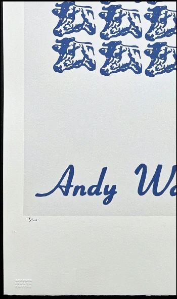 Andy Warhol - 20x Cow 17/100 - edice Leo Castelli s certifikátem