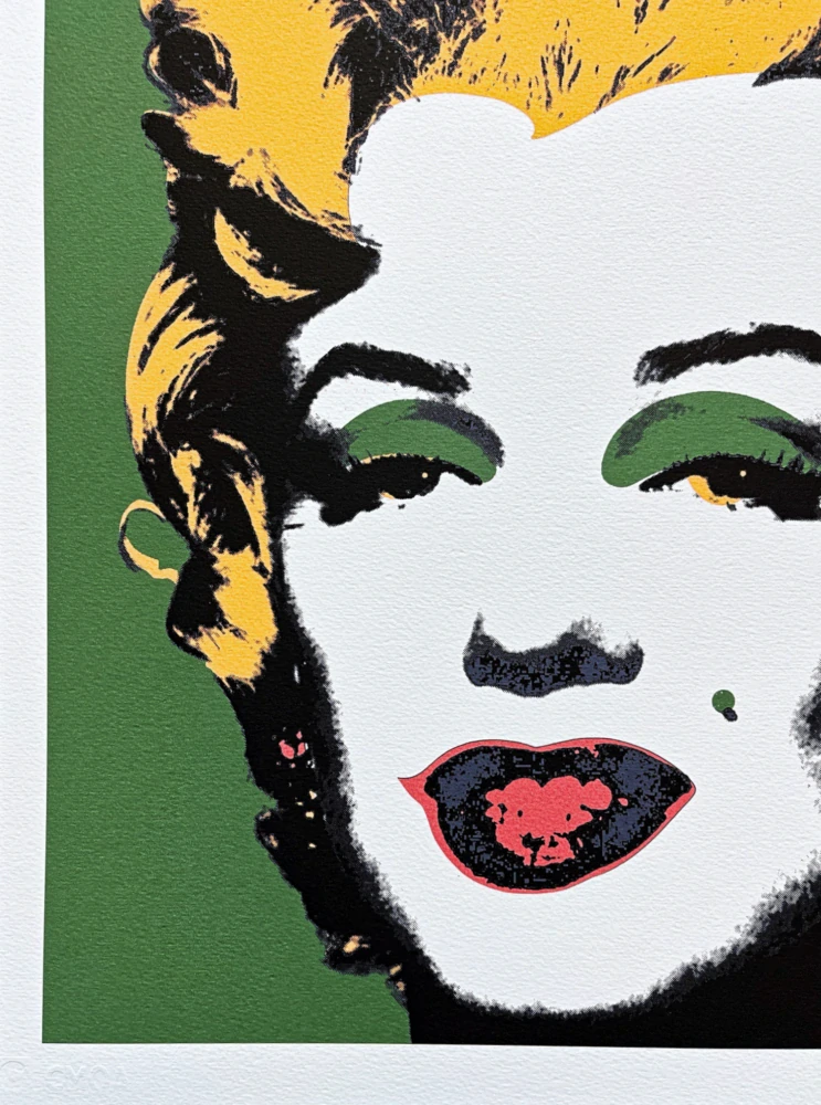 Andy Warhol - Marilyn Monroe zelená 95/500 - signováno, 50x50cm, limitovaná edice CMOA s certifikátem