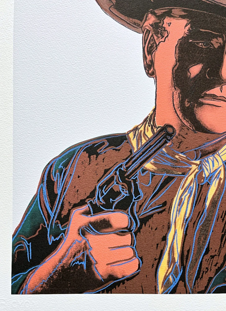 Andy Warhol - John Wayne 108/500 - signováno, 50x50cm, limitovaná edice CMOA s certifikátem