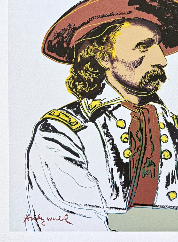 Andy Warhol - General Custer 93/500 - signováno, 50x50cm, limitovaná edice CMOA s certifikátem
