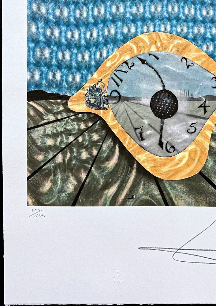 Salvador Dalí - The Eye of Time - signováno, limitovaná edice, 50x66cm