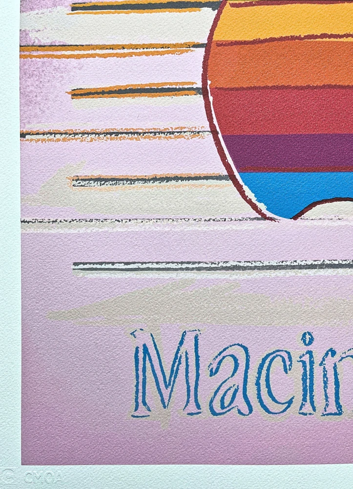Andy Warhol - Apple Macintosh 101/500 - signováno, 50x50cm, limitovaná edice CMOA s certifikátem