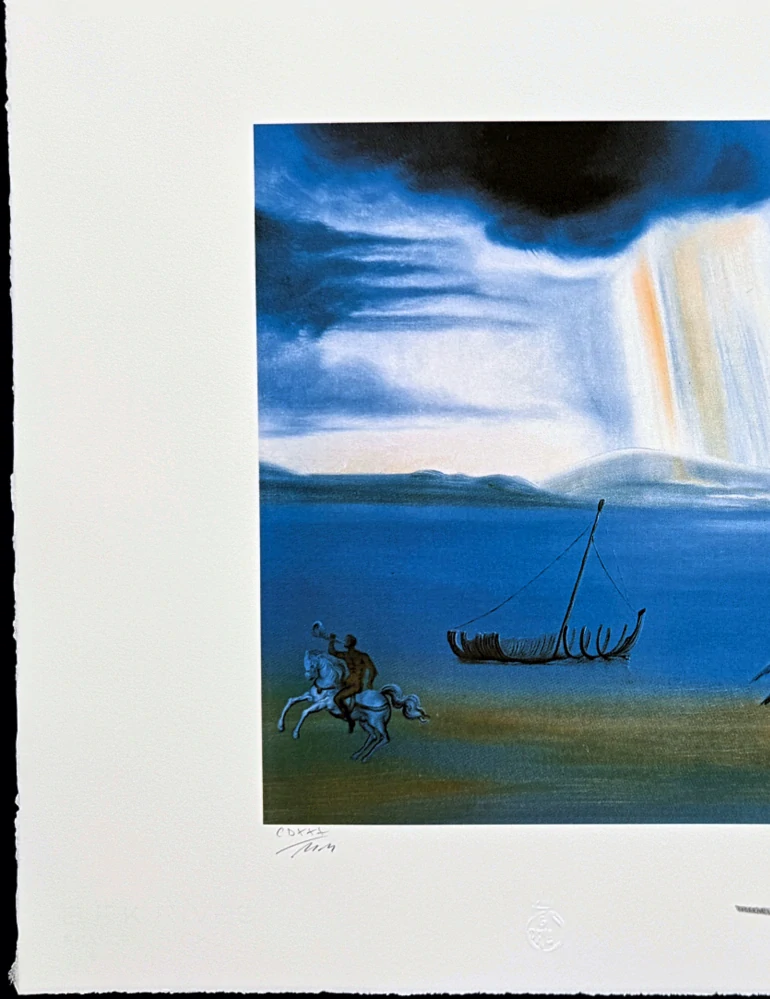 Salvador Dalí - Landscape near Port Lligat - signováno, limitovaná edice, 66x50cm
