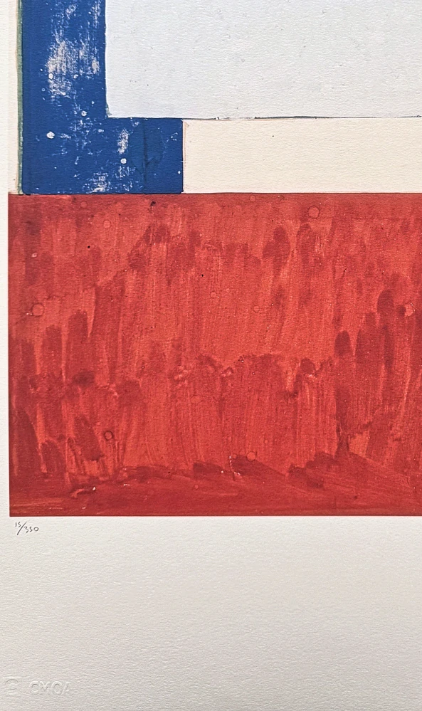 František Kupka - Plány s červenou a modrou 15/350 - limitovaná edice s certifikátem, 50x70cm