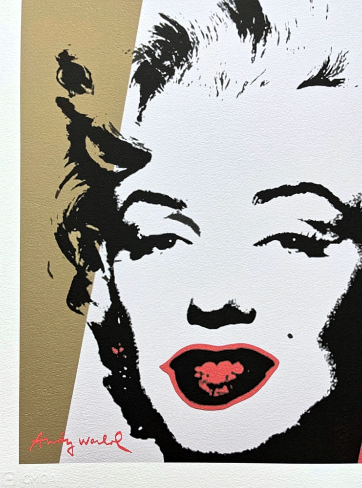 Andy Warhol - Marilyn Monroe ve dvou pruzích 136/500 - signováno, 50x50cm, limitovaná edice CMOA s certifikátem