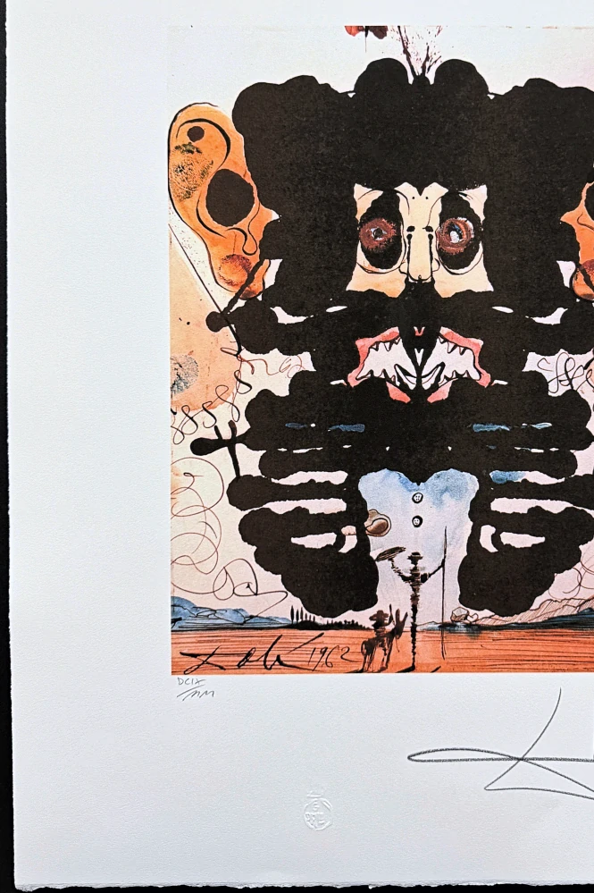 Salvador Dalí - Don Quixote - signováno, limitovaná edice, 50x66cm