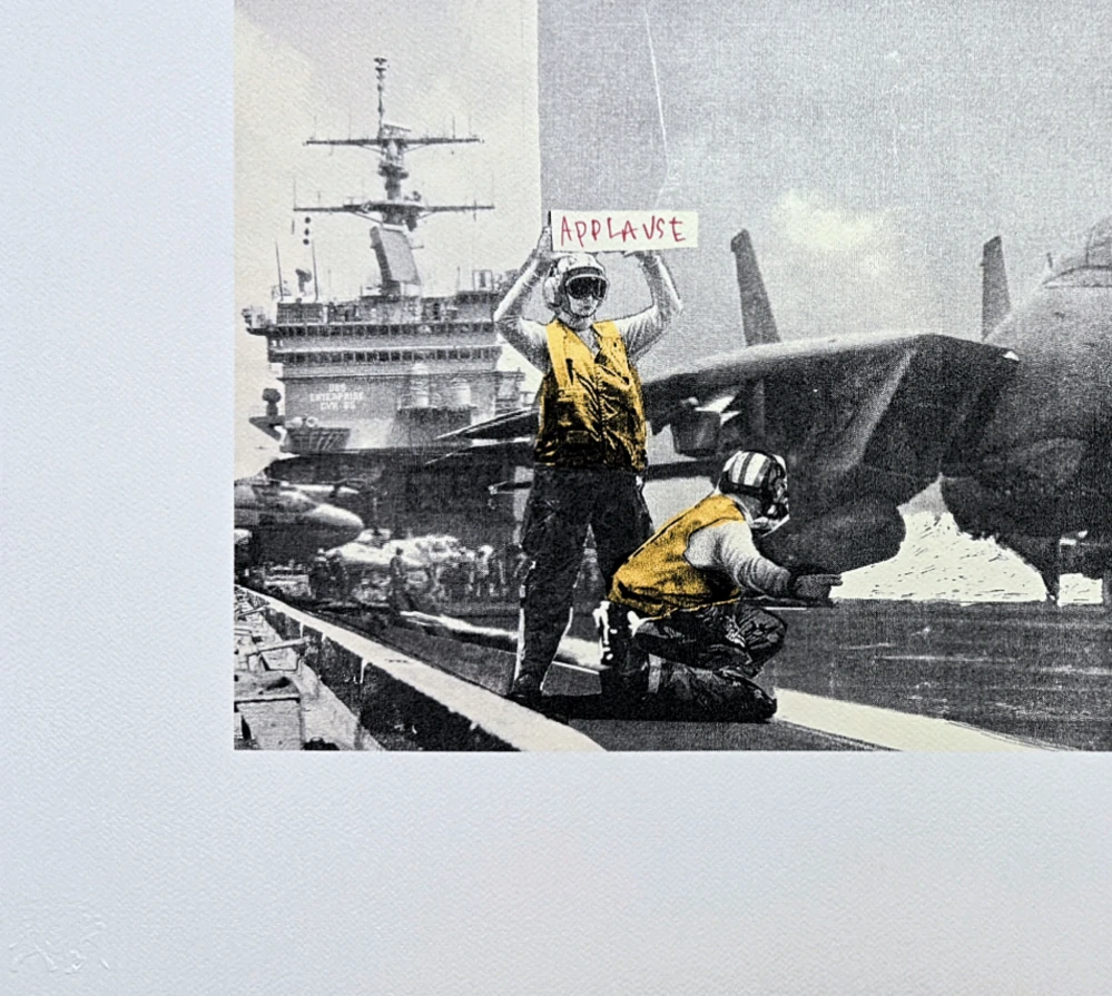 Banksy - Applause 90/150 - číslovaná edice s certifikátem, 70x50cm