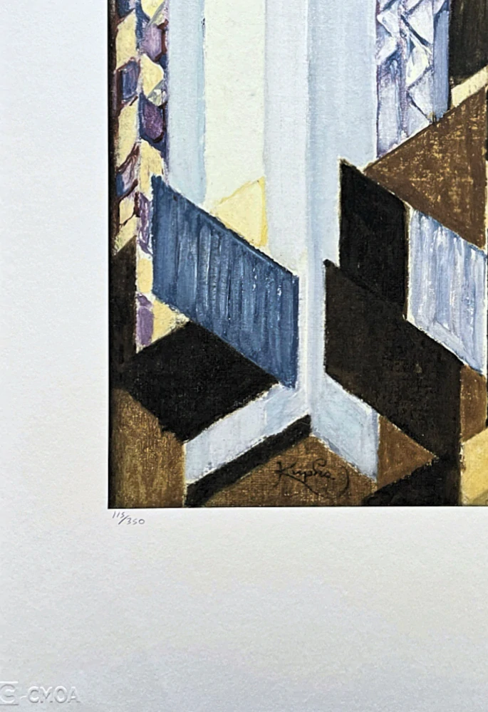 František Kupka - Vertikální a diagonální plány x/350 - limitovaná edice s certifikátem, 50x70cm