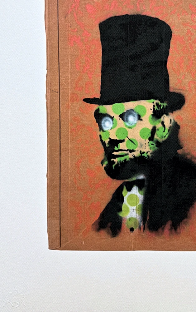 Banksy - Abraham Lincoln 72/150 číslovaná edice s certifikátem, 50x70cm