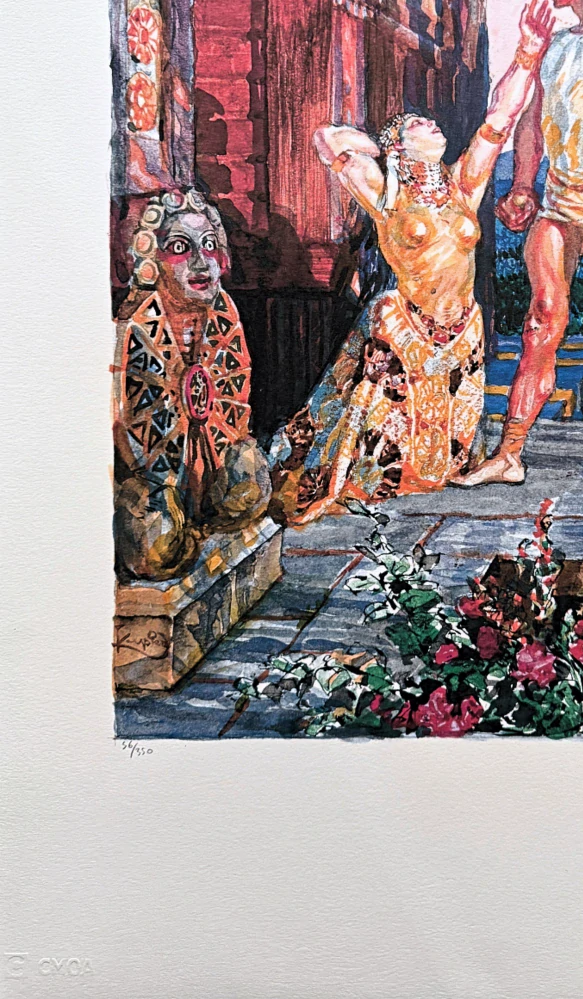 František Kupka - Ancient tragedy 56/350 - limitovaná edice s certifikátem, 50x70cm