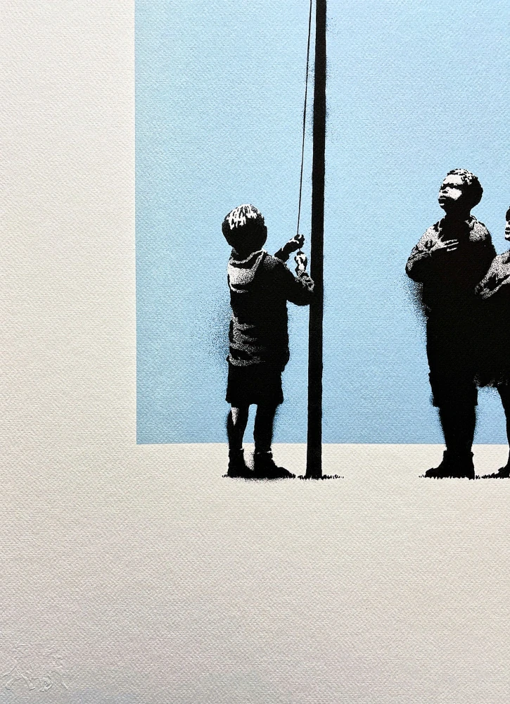 Banksy - Very little helps 77/150 - číslovaná edice s certifikátem, 50x70cm