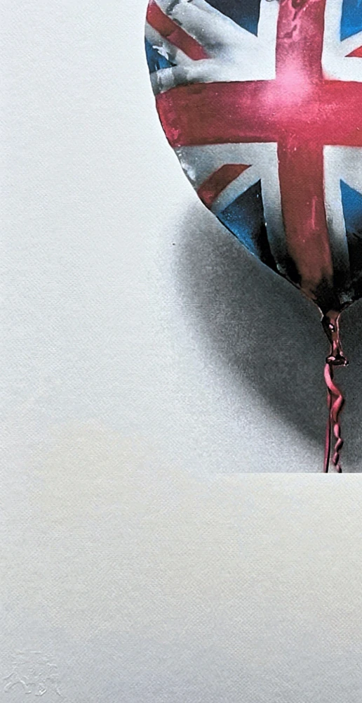 Banksy - Union Jack Balloon 62/150 - číslovaná edice s certifikátem, 50x70cm