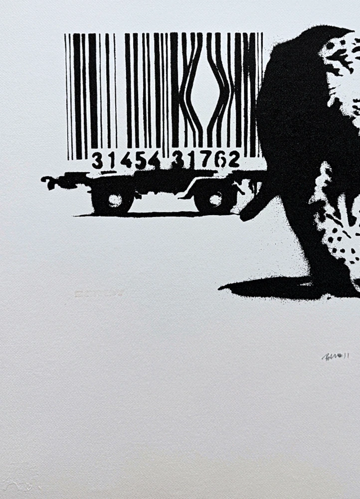 Banksy - Barcode 41/150 - číslovaná edice s certifikátem, 50x70cm